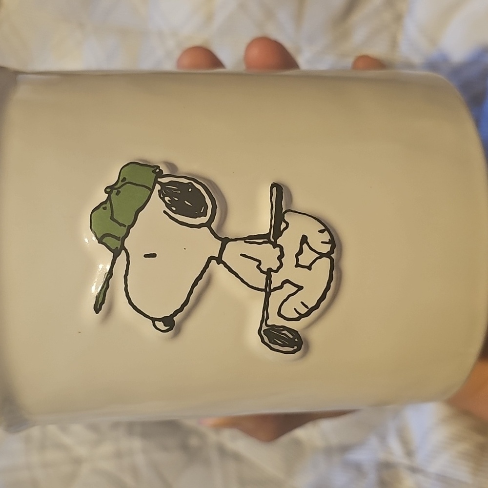 Rae Dunn Tee Time Canister with Green Lid - Picture 5 of 5